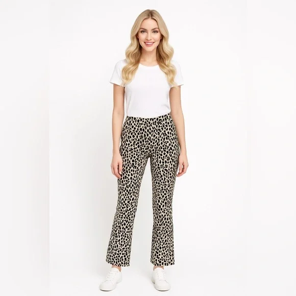 B137 Tuckernuck Ashford Pull On Pants Size Small Color Cream Brown - Picture 1 of 6